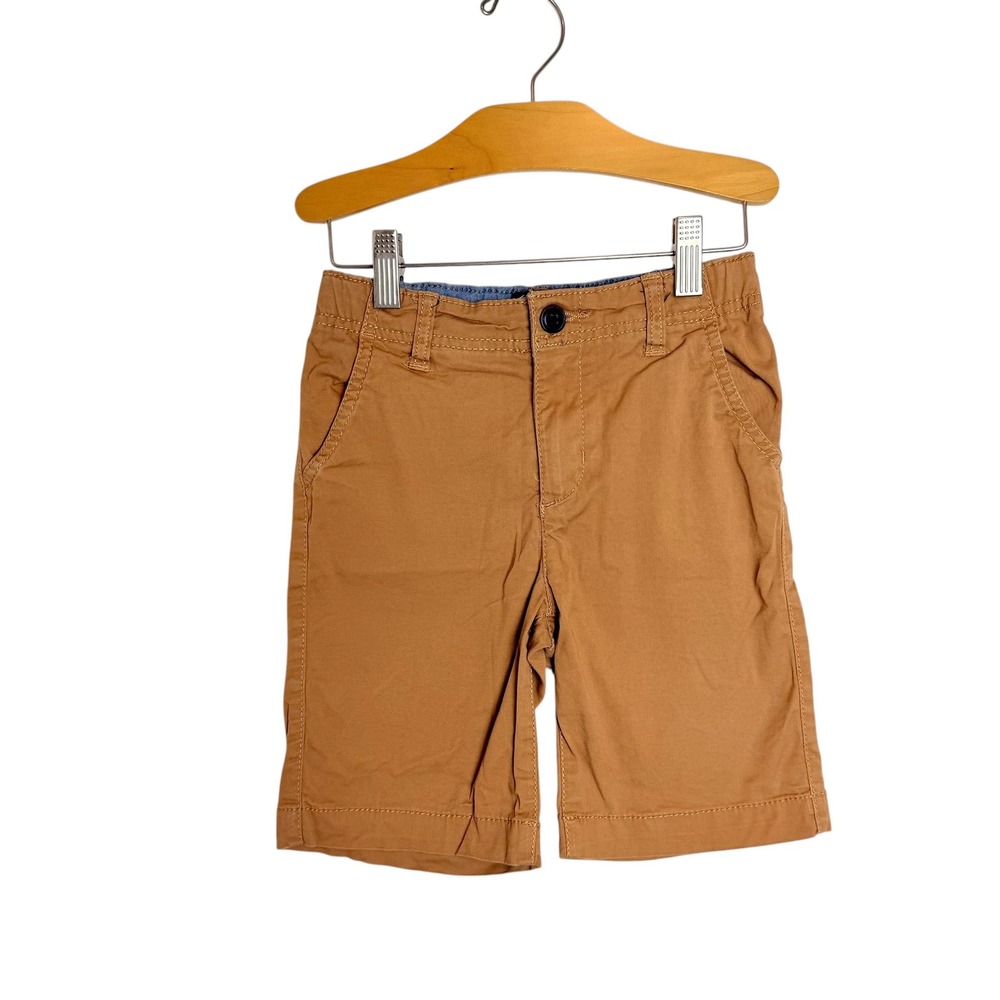 OshKosh Bgosh Boys Brown Chino Shorts Adjustable Waist Size 6